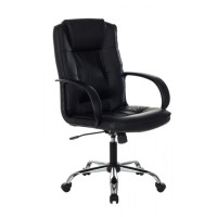 Кресло руководителя Бюрократ T-800N/BLACK черный кожа
