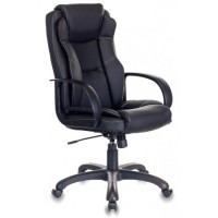 Кресло руководителя Бюрократ CH-839 Leather Black черный