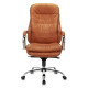 Кресло руководителя Бюрократ T-9950 рыжий Leather Ontano кожа 