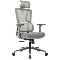 Кресло руководителя Бюрократ MC-G715N-H серый сетка/ткань