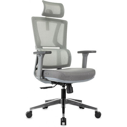 Кресло руководителя Бюрократ MC-G715N-H серый сетка/ткань