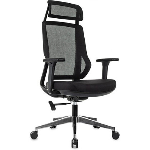 Кресло руководителя Бюрократ MC-412N-H черный сетка/ткань