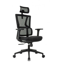 Кресло руководителя Бюрократ MC-711N-H черный сетка/ткань