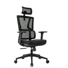 Кресло руководителя Бюрократ MC-711N-H черный сетка/ткань