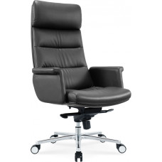 Кресло руководителя Cactus CS-LBK-AMSTERDAM кожа черный