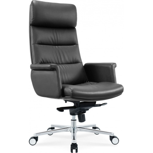 Кресло руководителя Cactus CS-LBK-AMSTERDAM кожа черный