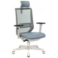 Кресло руководителя Бюрократ Expert 38-405 серый-голубой