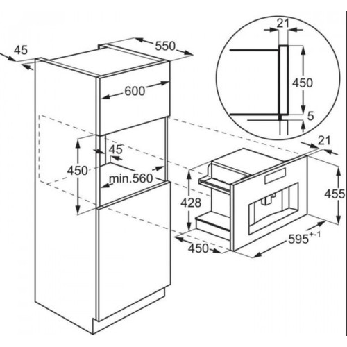 Встраиваемая кофемашина ELECTROLUX KBC85Z автоматическая