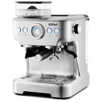 Кофемашина Kitfort KT-755 серебристый