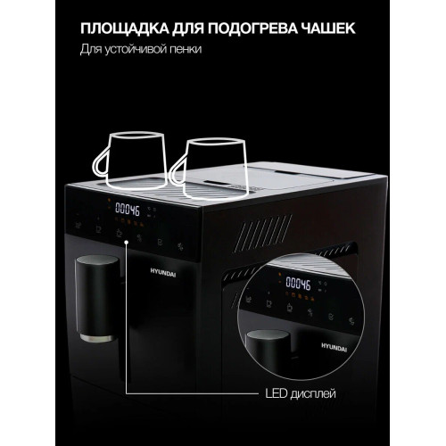 Кофемашина Hyundai HAM-4402 черный