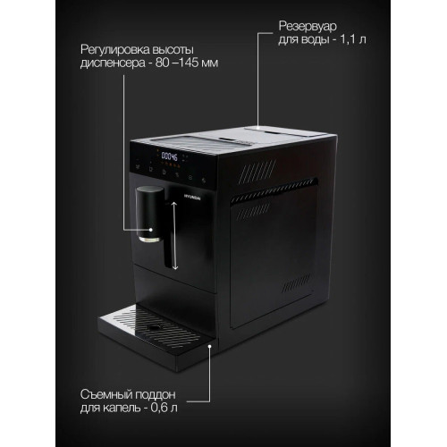 Кофемашина Hyundai HAM-4402 черный