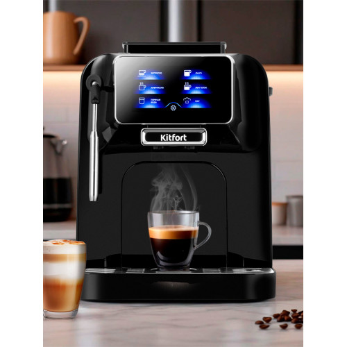 Кофемашина Kitfort КТ-7472 черный