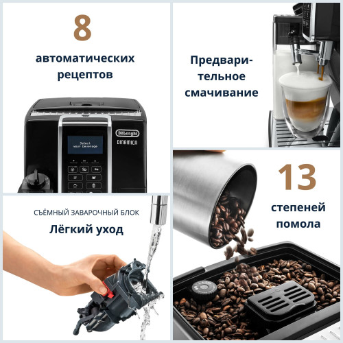 Кофемашина DELONGHI ECAM350.55.SB