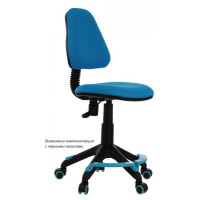 Кресло детское Бюрократ KD-4-F/TW-55 голубой