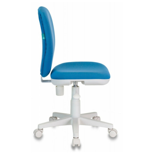Кресло детское Бюрократ KD-W10/26-24 голубой пластик белый