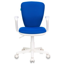 Кресло детское Бюрократ KD-W10AXSN/26-21 синий пластик белый