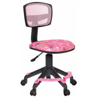 Кресло детское Бюрократ CH-299-F/PK/FLIPFLOP_P спинка сетка розовый сланцы колеса розовый
