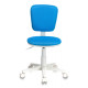 Кресло детское Бюрократ CH-W204NX/BLUE голубой TW-55 пластик белый