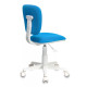 Кресло детское Бюрократ CH-W204NX/BLUE голубой TW-55 пластик белый