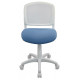 Кресло детское Бюрократ CH-W296NX/26-24 спинка сетка белый TW-15 сиденье голубой