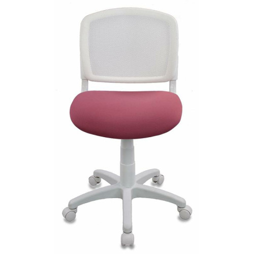 Кресло детское Бюрократ CH-W296NX/26-31 спинка сетка белый TW-15 сиденье розовый