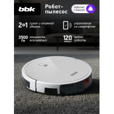 Робот-пылесос BBK BV3503 белый оникс