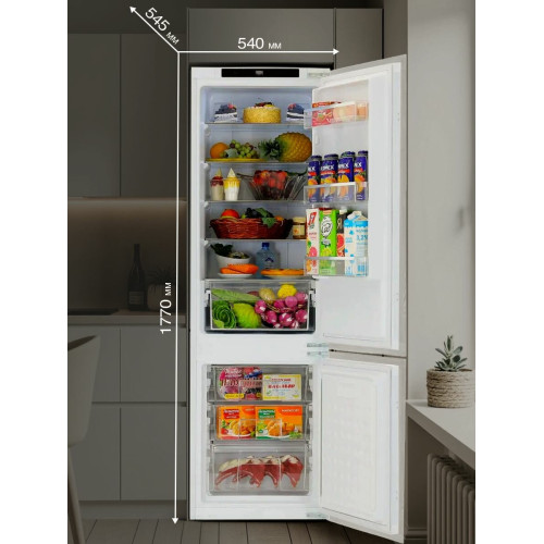 Встраиваемый холодильник SCANDILUX RBI238T