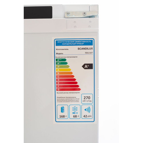 Встраиваемый холодильник SCANDILUX RBI238T