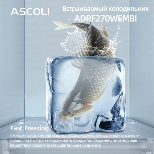 Встраиваемый холодильник Ascoli ADRF270WEMBI