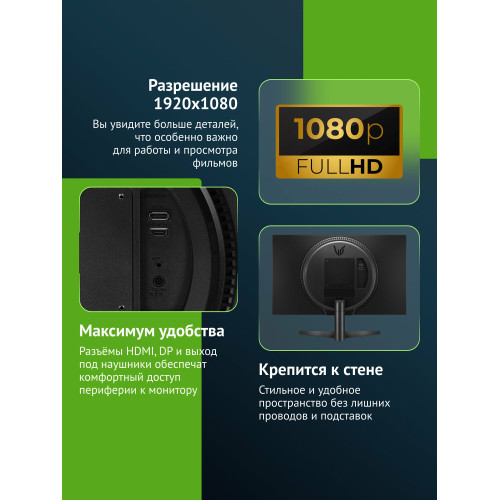 Монитор LG 24GS60F-B Black