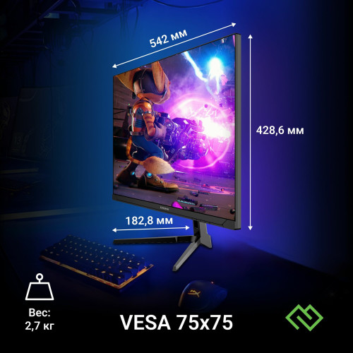 Монитор Digma Overdrive 24P410F (DM24SG03), черный