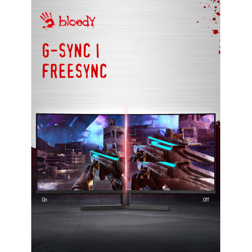 Монитор Bloody MN340W черный