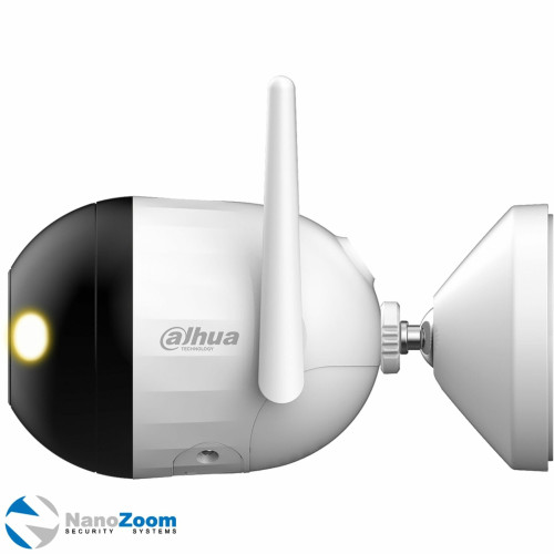 Уличная цилиндрическая IP-видеокамера Dahua DH-IPC-F2CP-PV-0280B Smart Dual Light 2Мп, 1/3” CMOS, объектив 2.8мм, видеоаналитика, ИК 30м, LED 30м, микрофон, динамик, Wi-Fi 2.4ГГц, IP67, металл пластик