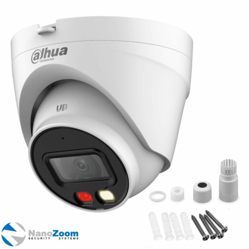 Уличная турельная IP-видеокамера Dahua DH-IPC-HDW1439VP-A-IL-0360B Smart Dual Light 4Мп, 1/2.9” CMOS, объектив 3.6мм, ИК-подсветка до 30м, LED-подсветка до 20м, IP67, корпус: металл