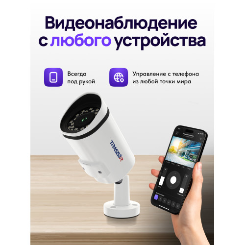 Видеокамера IP Trassir TR-D2151IR3 2.8-2.8мм цветная
