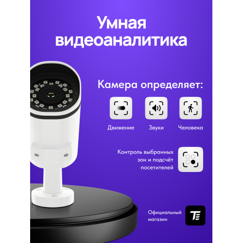 Видеокамера IP Trassir TR-D2151IR3 2.8-2.8мм цветная