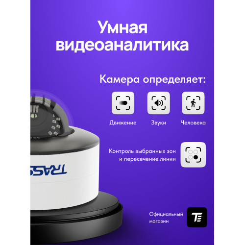 Видеокамера IP Trassir TR-D3121IR2 v6 2.8 2.8-2.8мм цветная