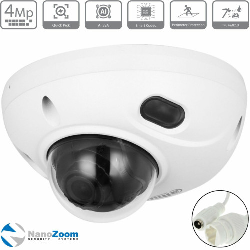 Видеокамера Dahua DH-IPC-HDBW3441FP-AS-0280B-S2 уличная купольная IP-видеокамера