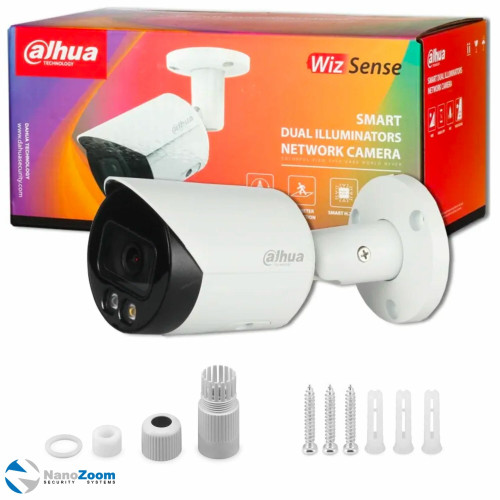 Видеокамера Dahua DH-IPC-HFW2449SP-S-IL-0280B уличная цилиндрическая IP-видеокамера 4Мп 1/2.7” CMOS объектив 2.8мм