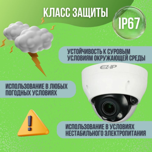 Видеокамера IP Dahua EZ-IPC-D2B20P-ZS 2.8-12мм цветная