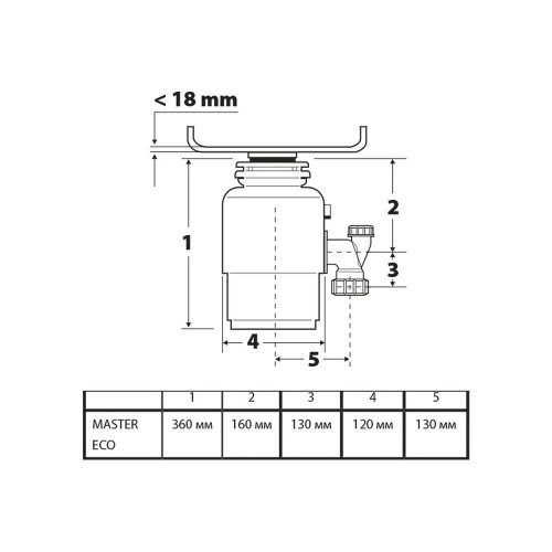 Измельчитель пищевых отходов Bort Master ECO (91275752)