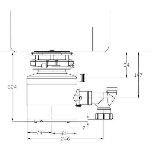Измельчитель пищевых отходов BORT Alligator X
