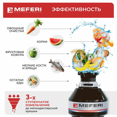 Измельчитель пищевых отходов MEFERI MFD380 Light