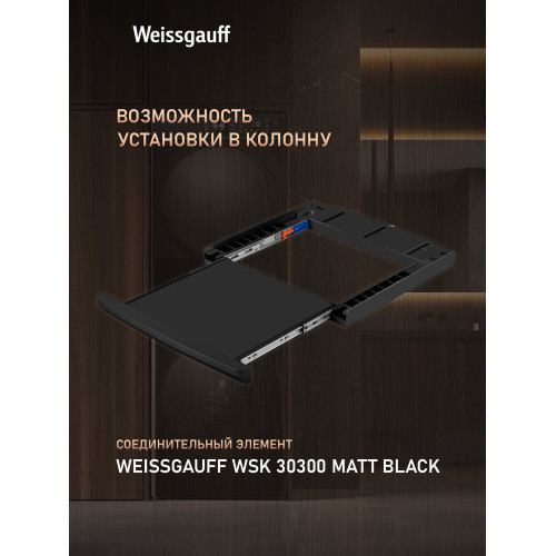 Сушильная машина Weissgauff WD 5910 Heat Pump Matt Black