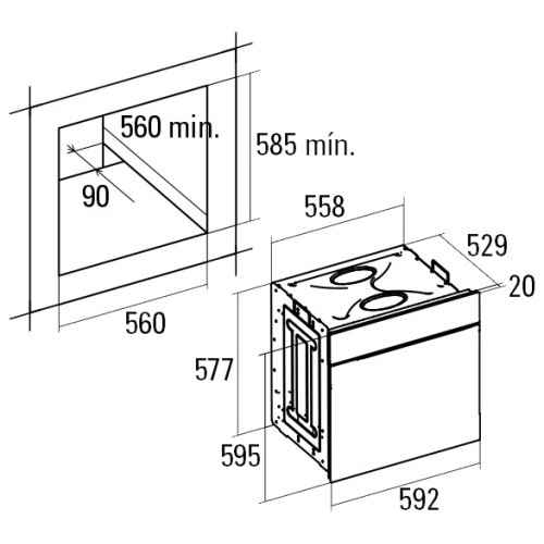 Духовой шкаф Cata ME 7007 WH бел.