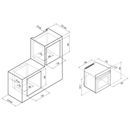 Духовой шкаф Fornelli FEA 60 CORAGGIO BL