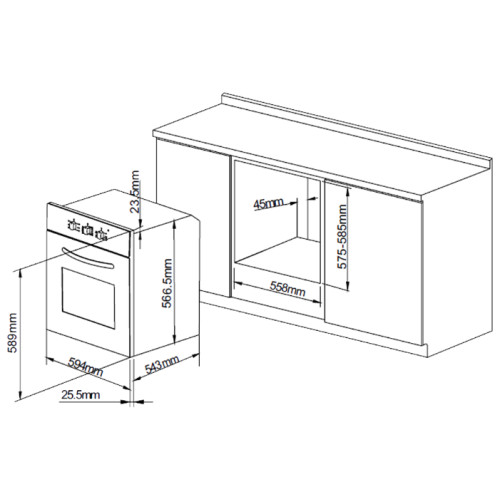 Духовой шкаф PYRAMIDA F 66 EP IX
