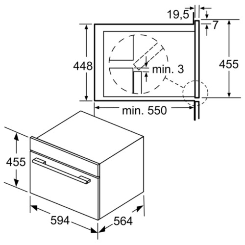 Духовой шкаф Bosch COA565GB0 черный