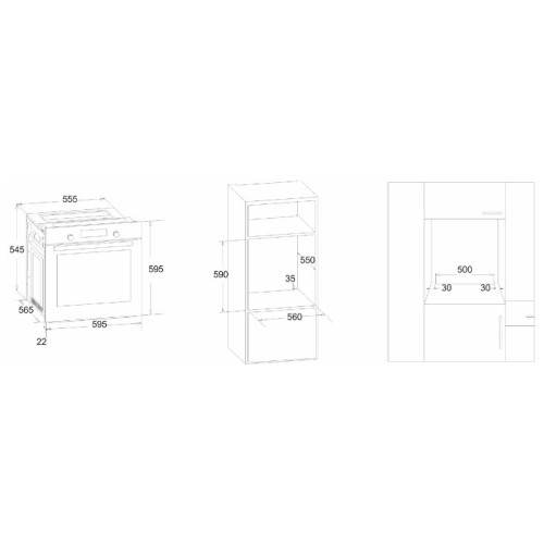 Духовой шкаф MONSHER MB0 615BG01
