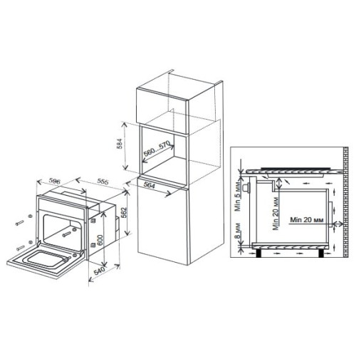 Духовой шкаф De luxe 6006.03 эшв 010